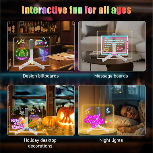 GlowSlate™ | Aesthetic 3D LED Writing Pad