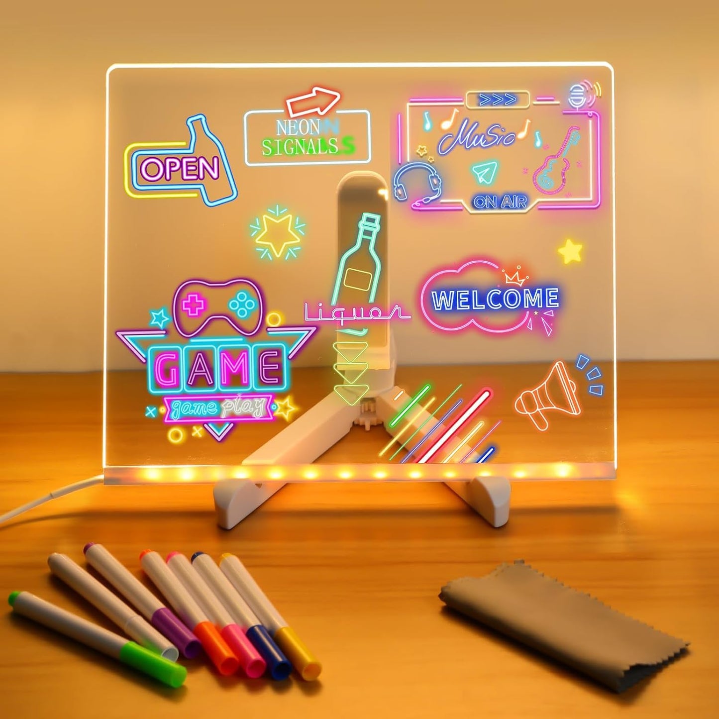 GlowSlate™ | Aesthetic 3D LED Writing Pad