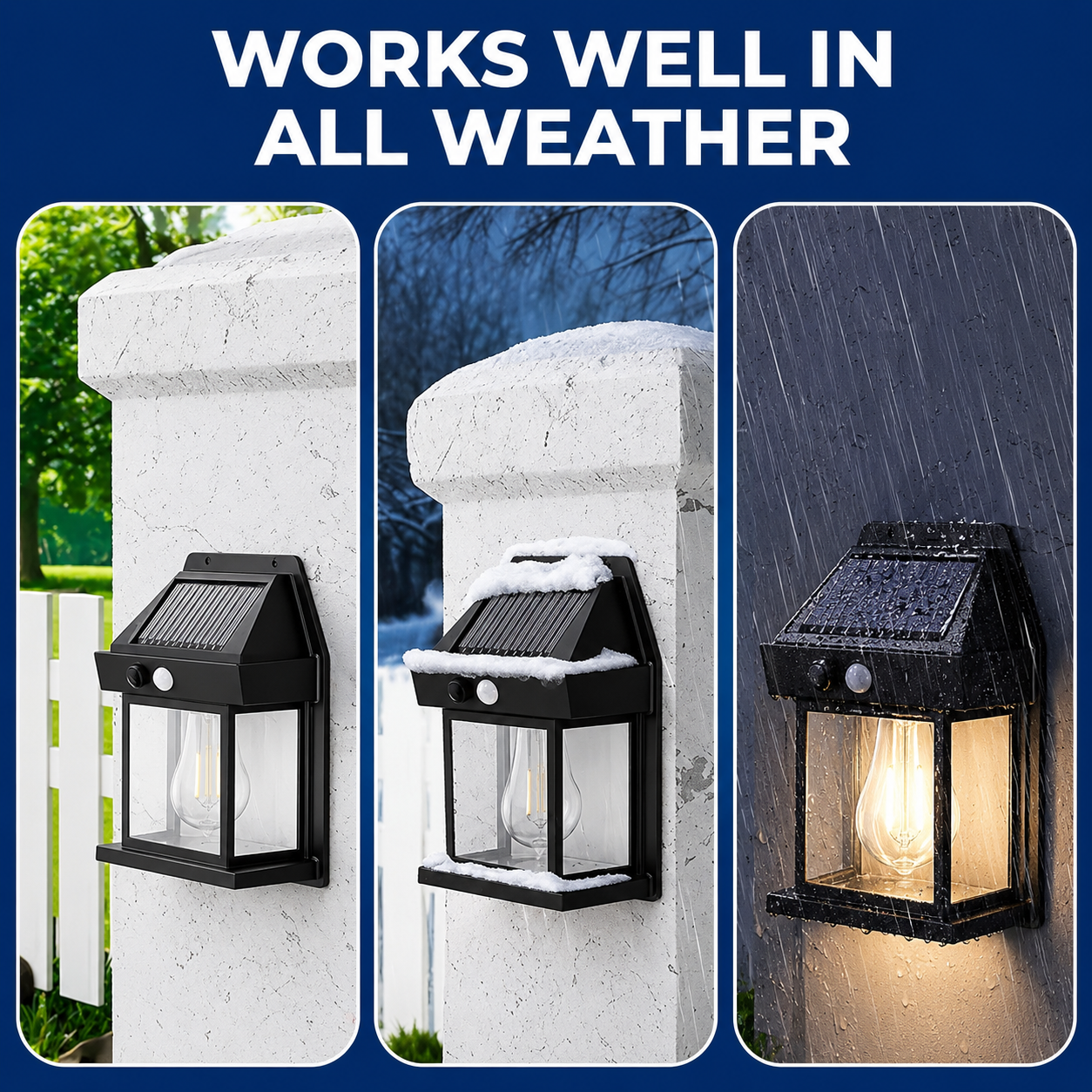 Solar Motion Sensor Wall Lamp